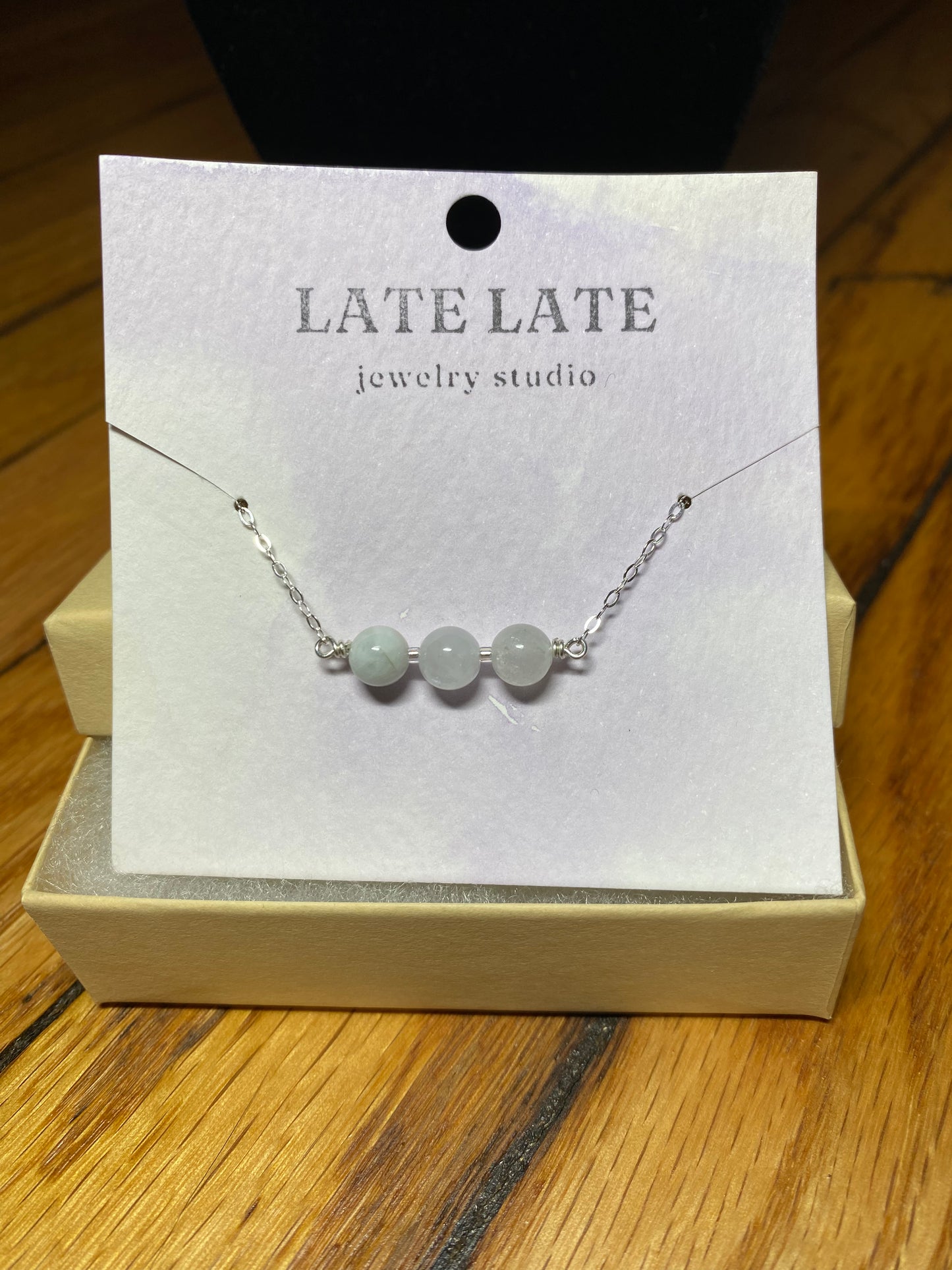 Beaded Silver Necklace