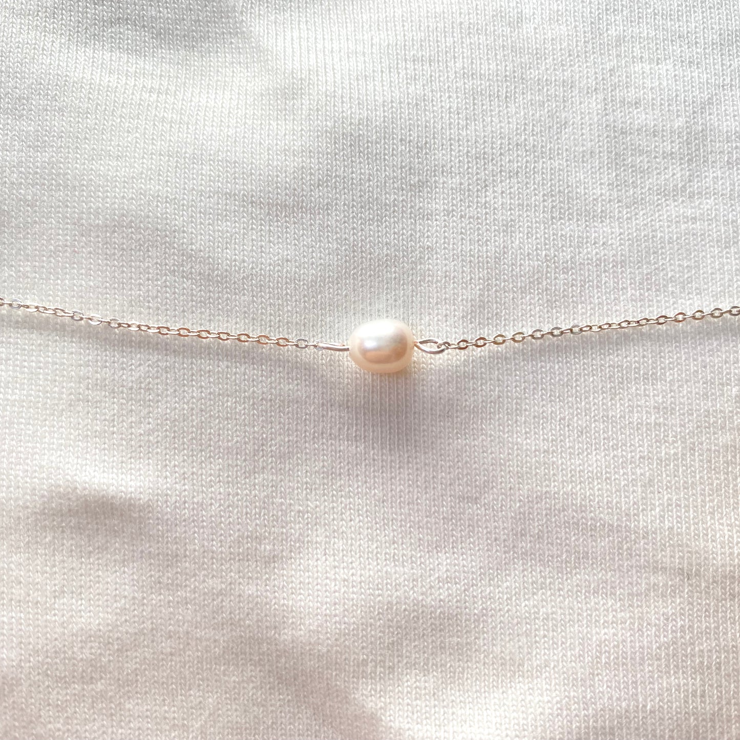 3 Pearl Necklace in Silver