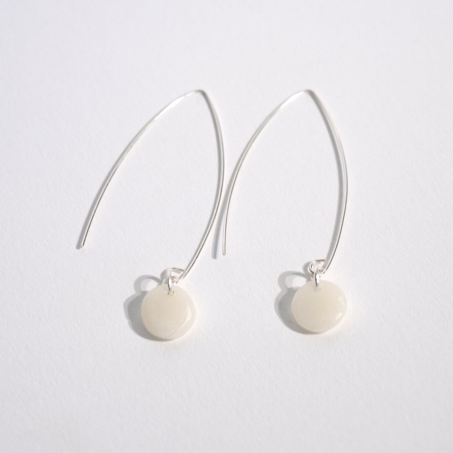 Circle Clay Earrings