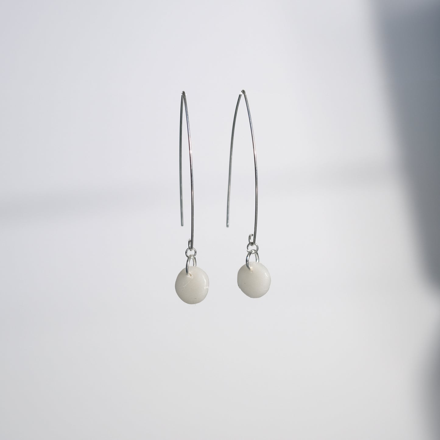Circle Clay Earrings