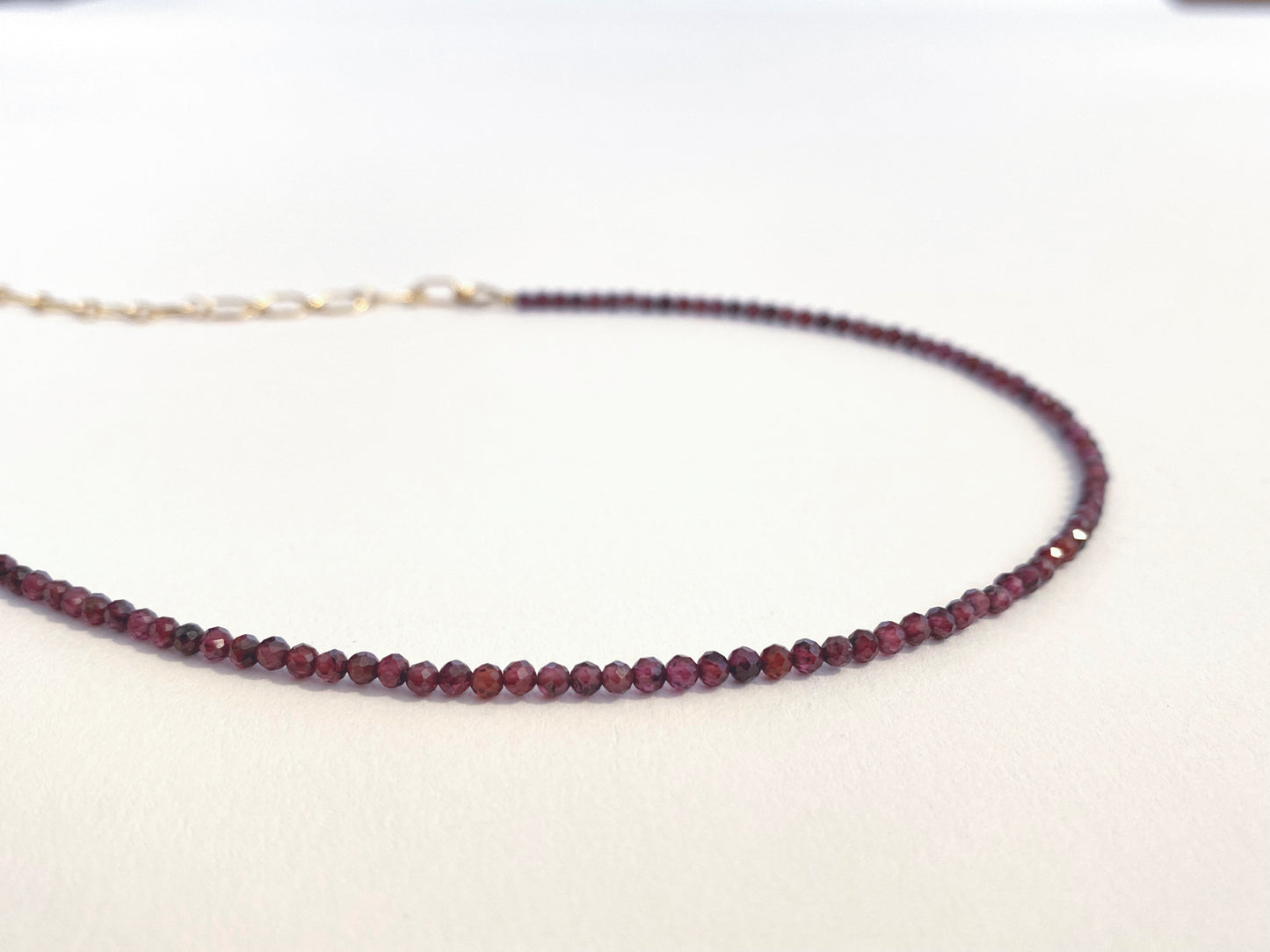 Garnet Gold Necklace