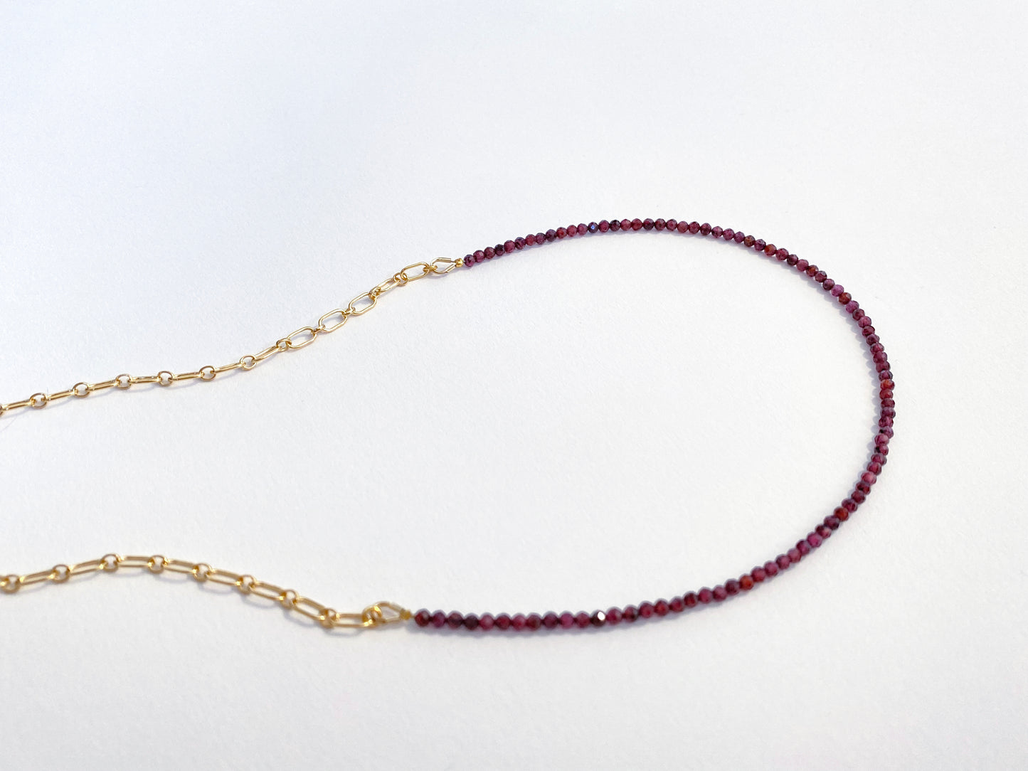 Garnet Gold Necklace