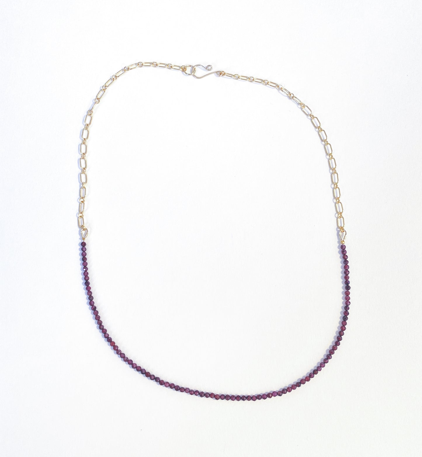 Garnet Gold Necklace