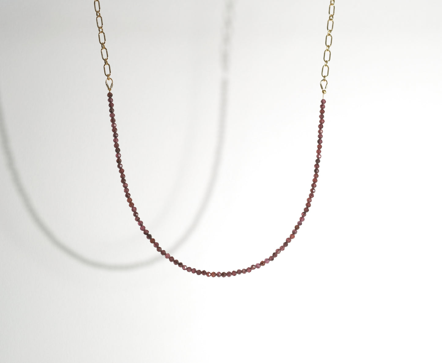 Garnet Gold Necklace