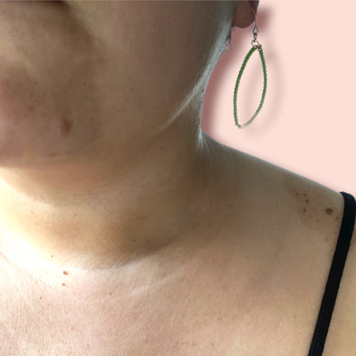 Green Grass Earrings