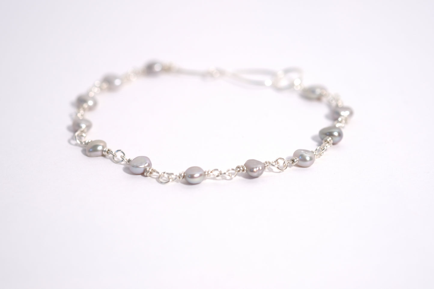 Grey Pearl Bracelet