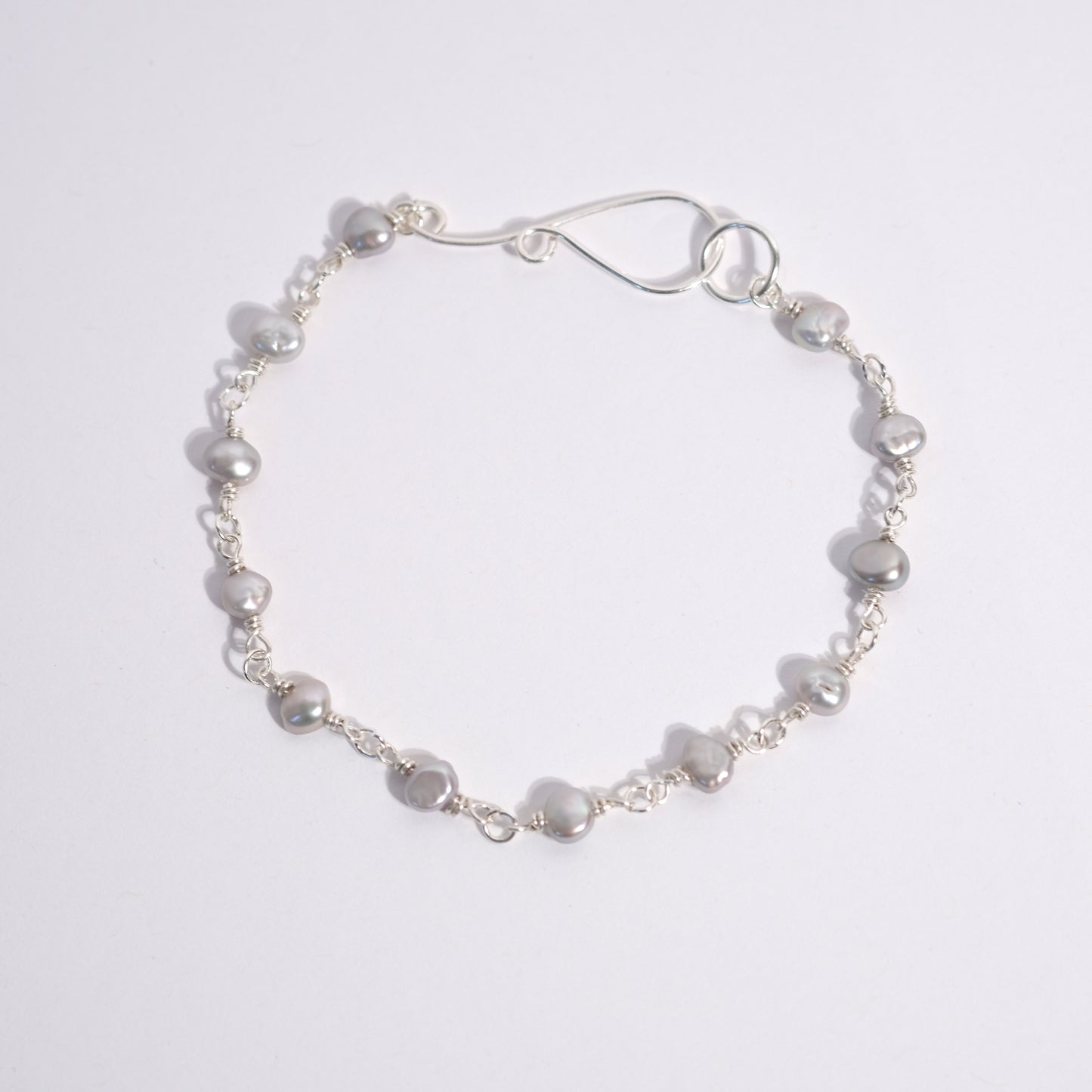 Grey Pearl Bracelet