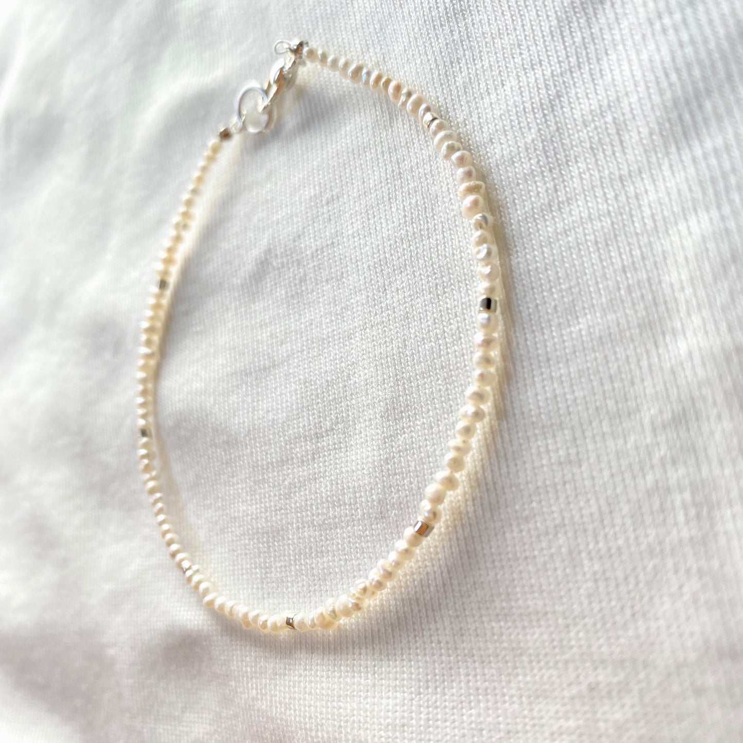 Pearl and Silver Bracelet