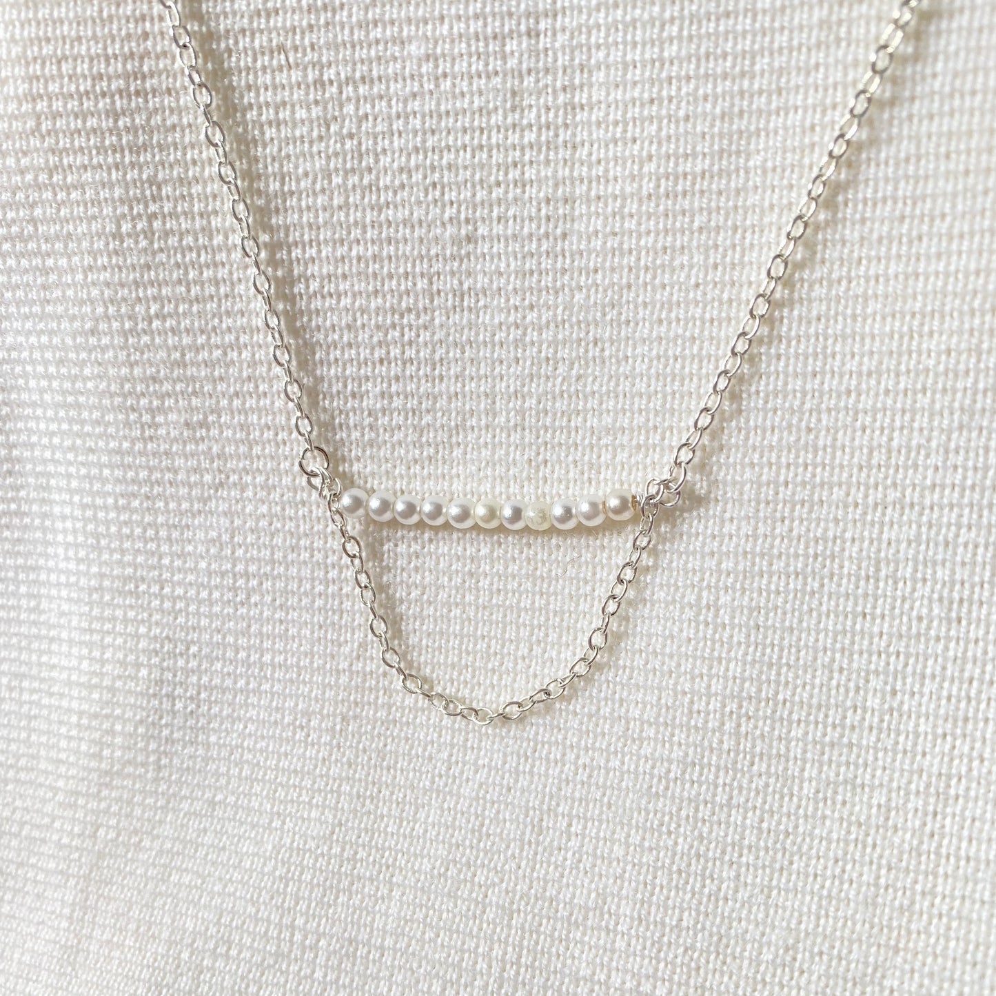 Silver Half-Moon Necklace