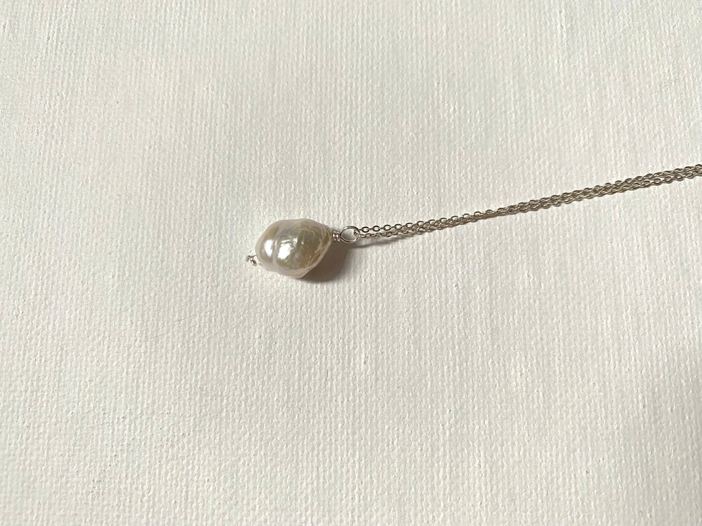 Silver Solitaire Necklace