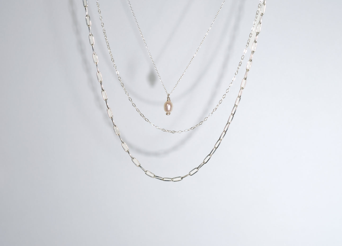 Silver Trio Necklace