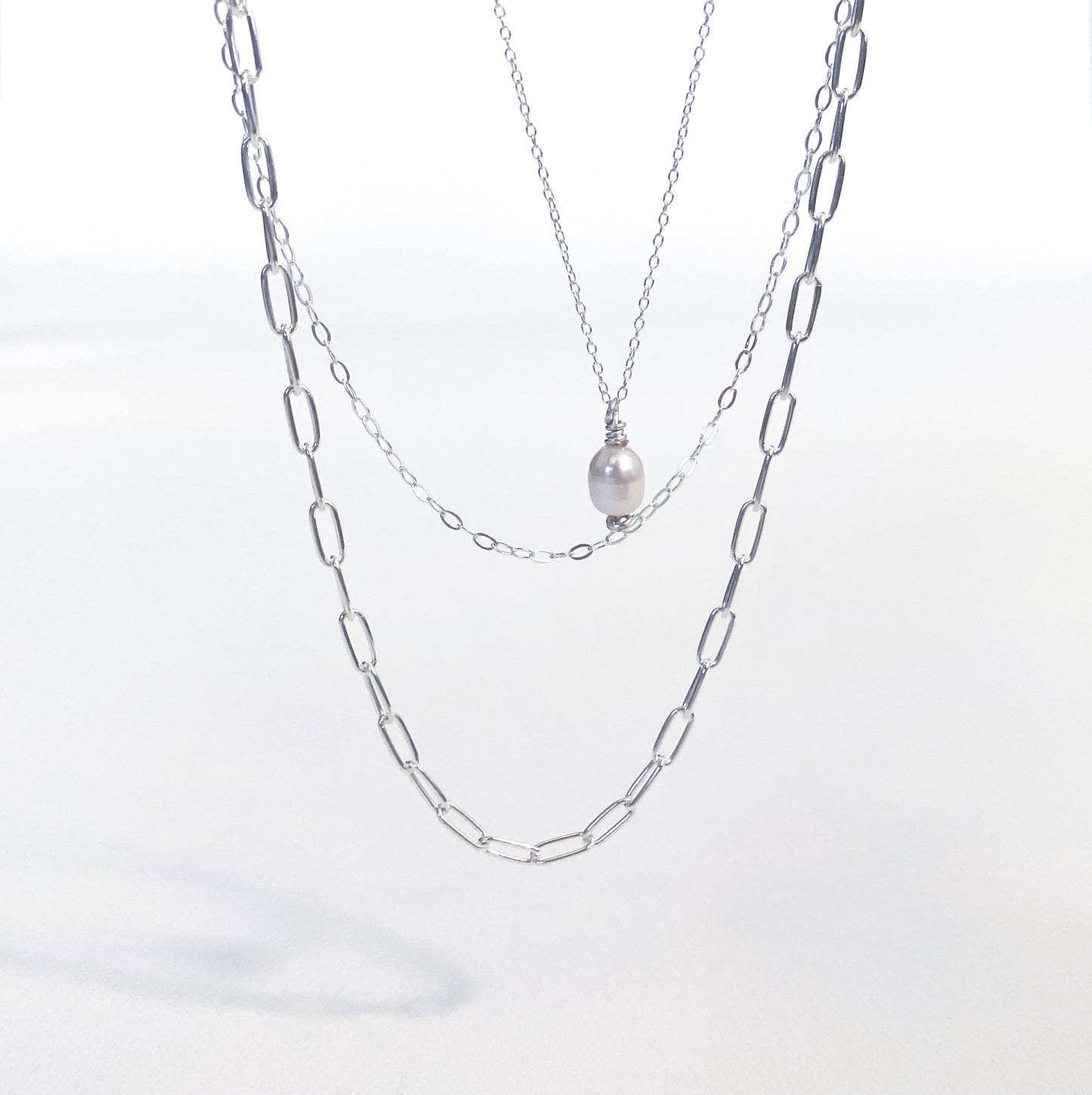 Silver Trio Necklace