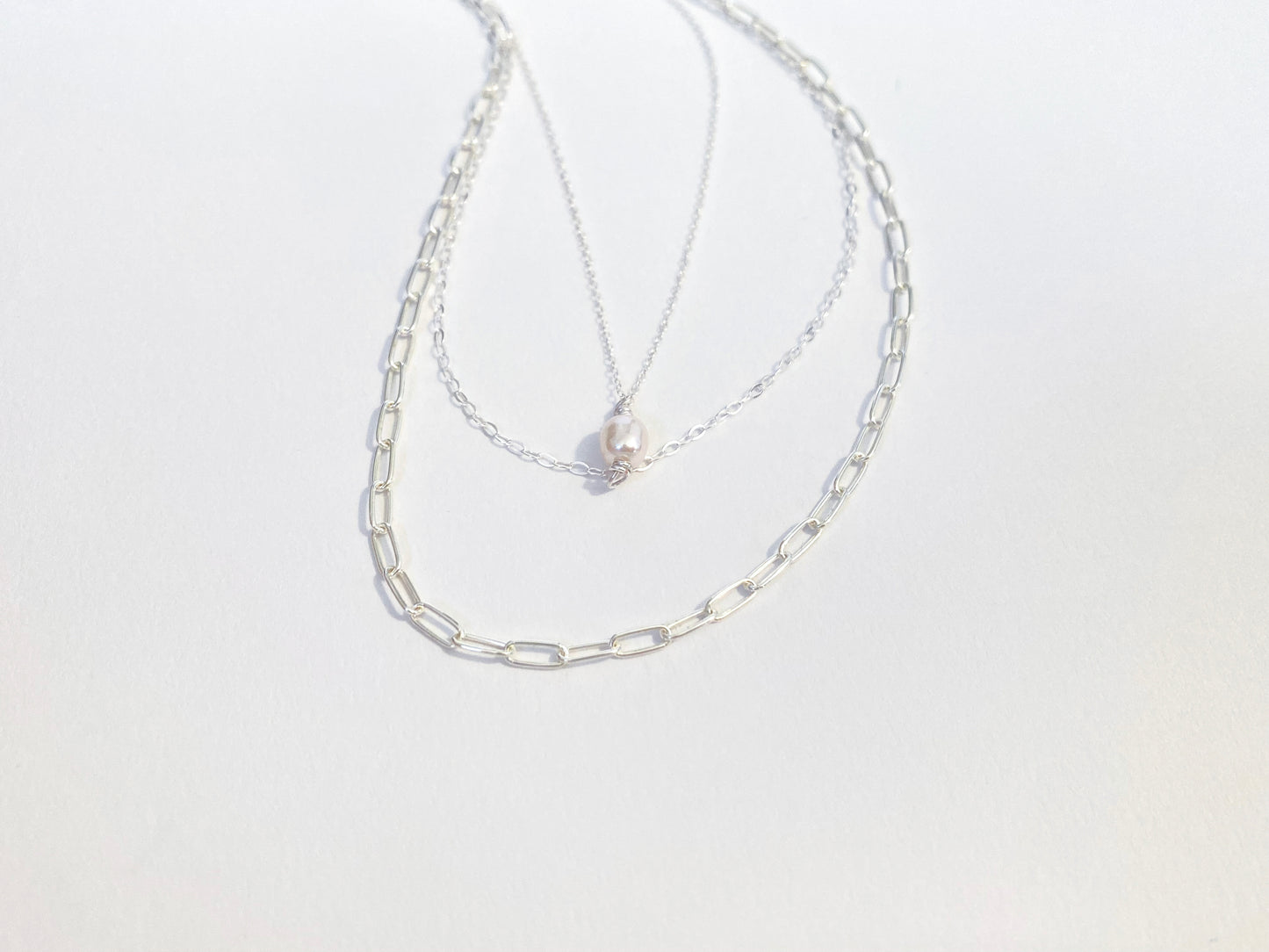 Silver Trio Necklace