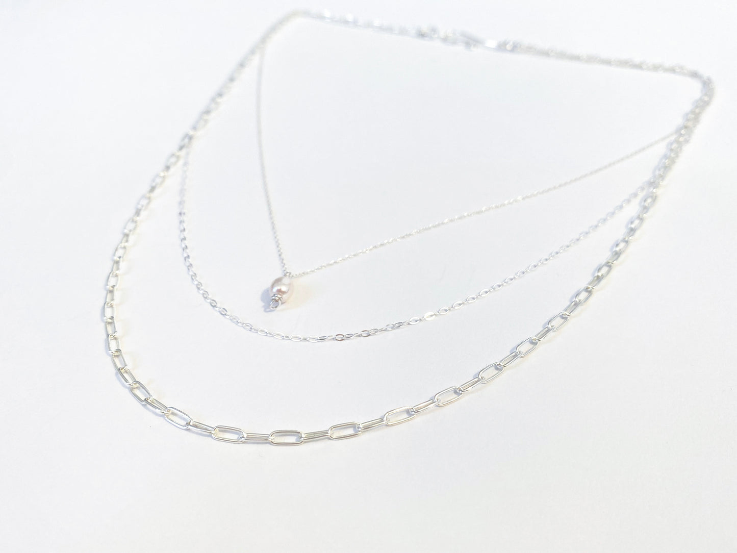 Silver Trio Necklace