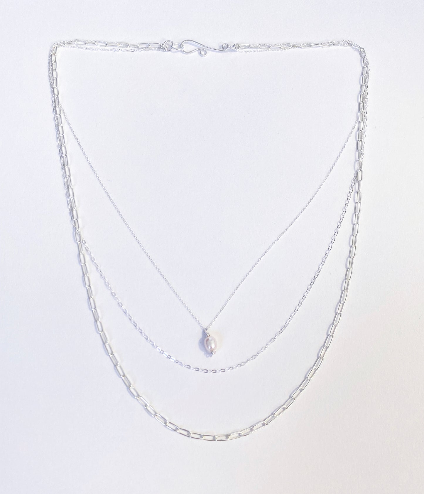 Silver Trio Necklace