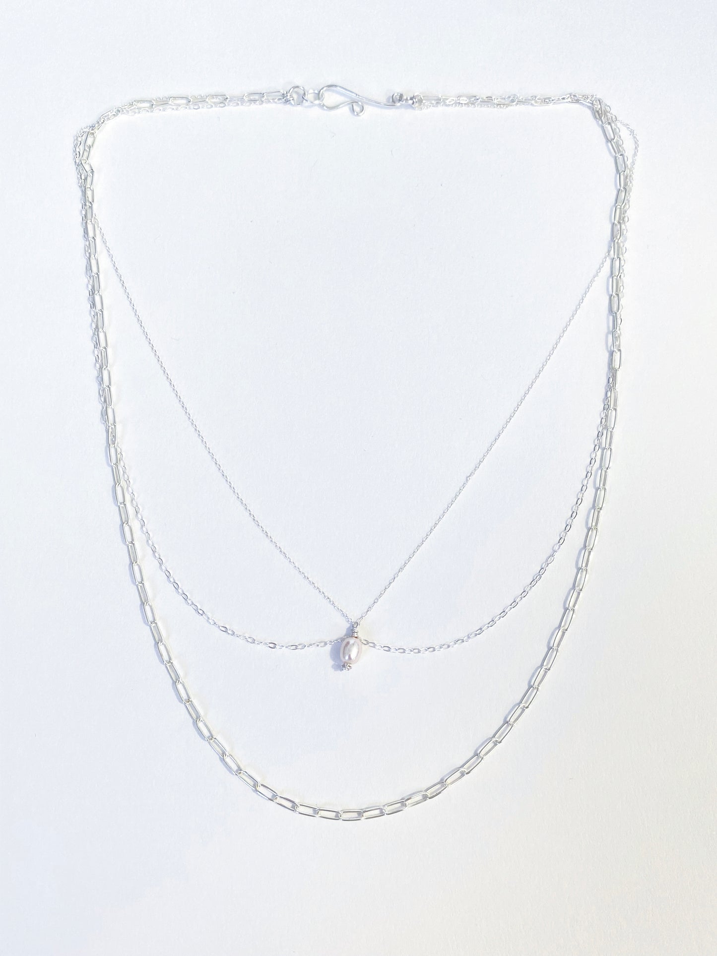 Silver Trio Necklace