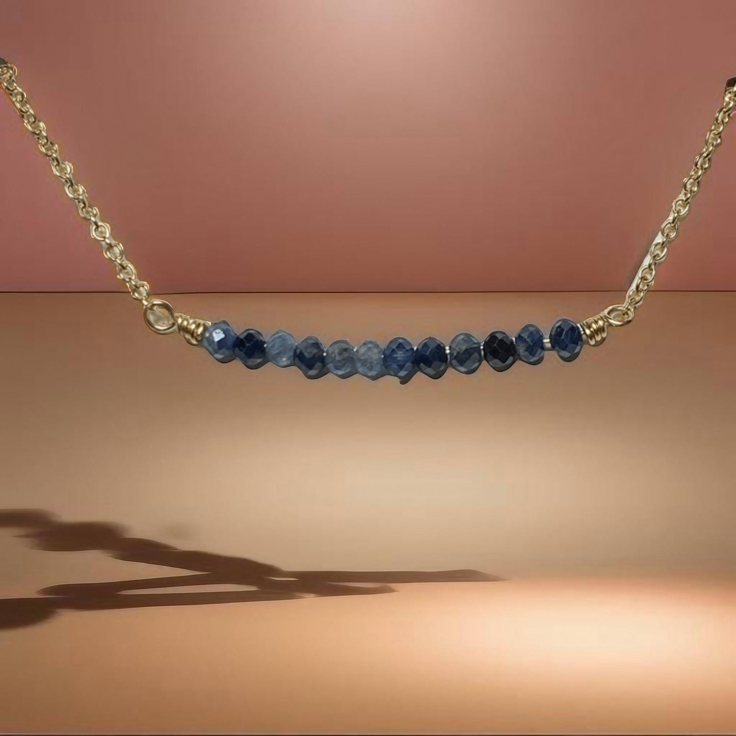 Sapphire and Gold Necklace