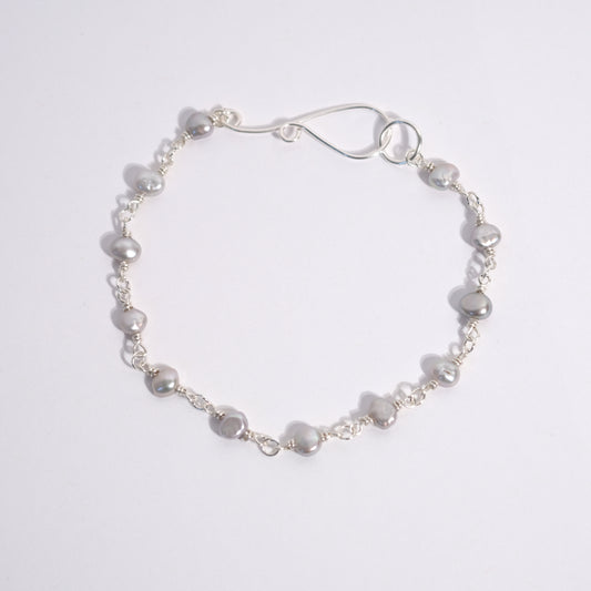 Grey Pearl Bracelet