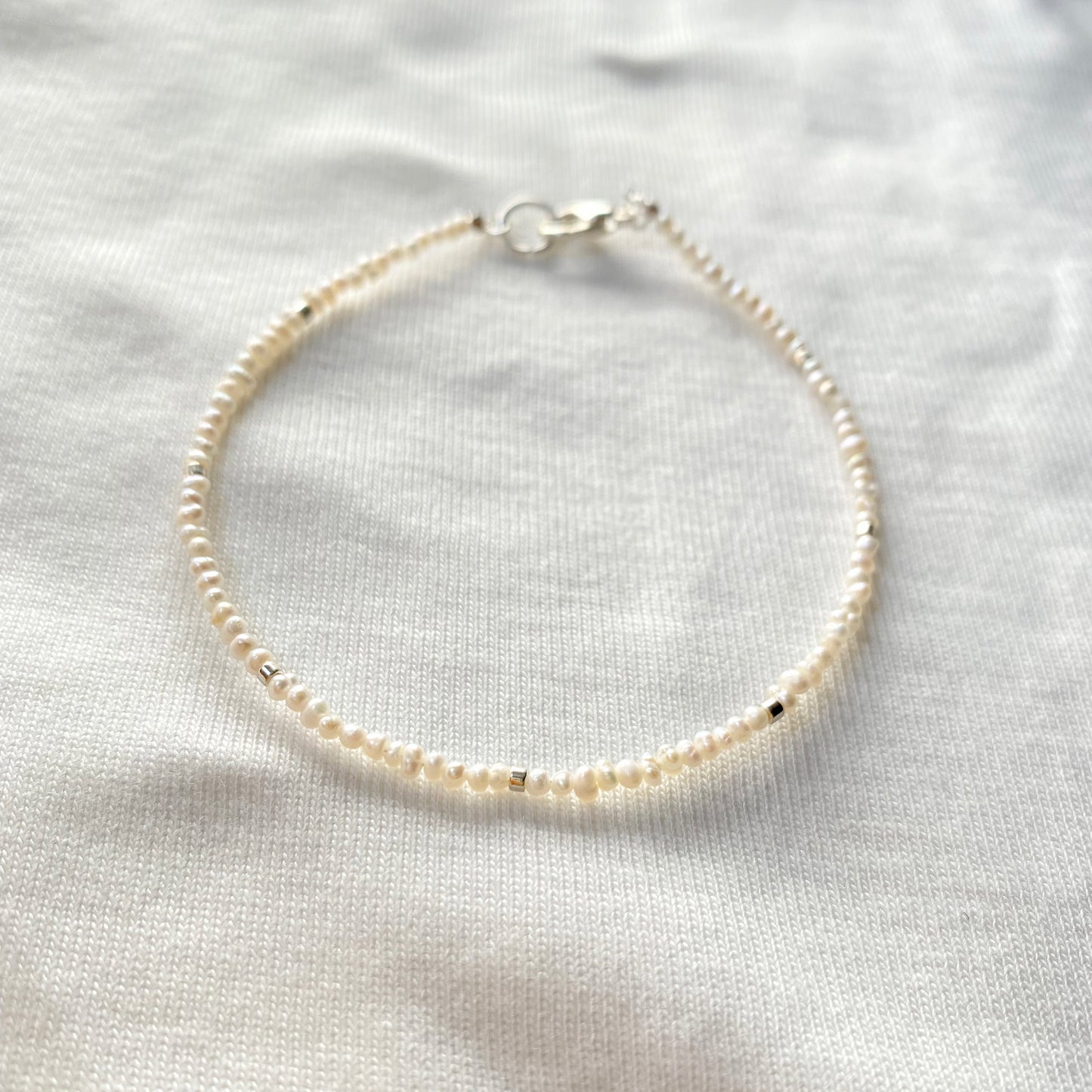 Pearl and Silver Bracelet