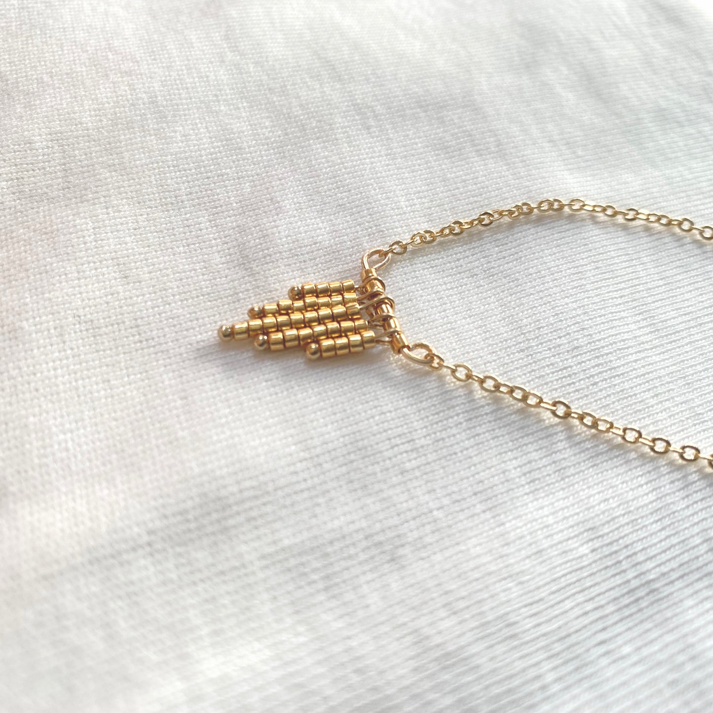 Piano Necklace in Gold