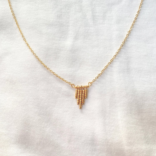 Piano Necklace in Gold