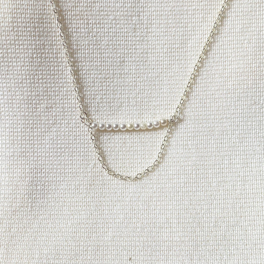 Silver Half-Moon Necklace